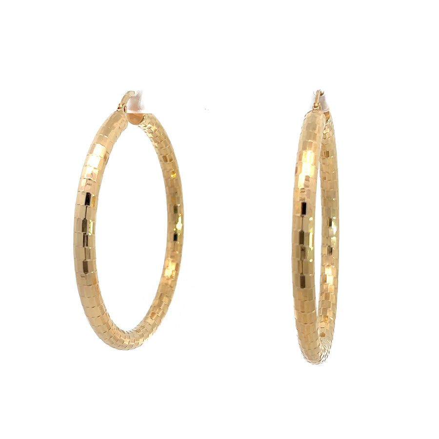 14k Gold Hoop Earrings - 48mm