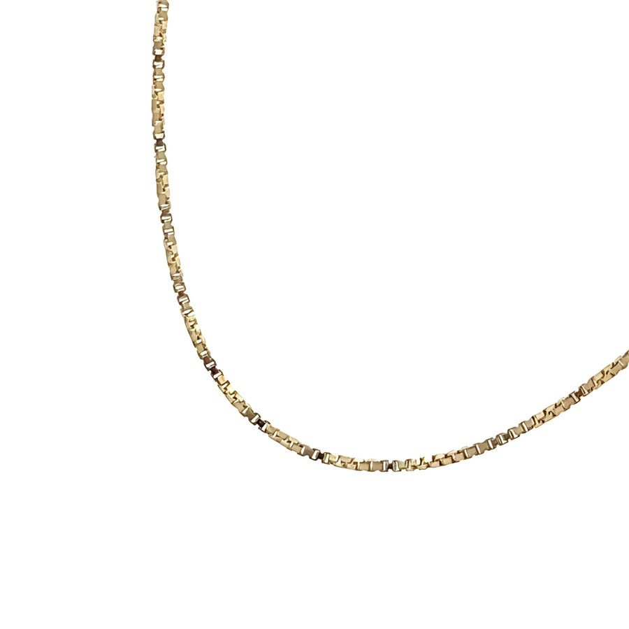 Timeless 14K Yellow Gold Necklace - Unisex, 16-Inch