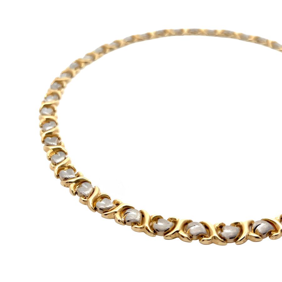 14k Yellow & White Gold Bracelet Set for Women