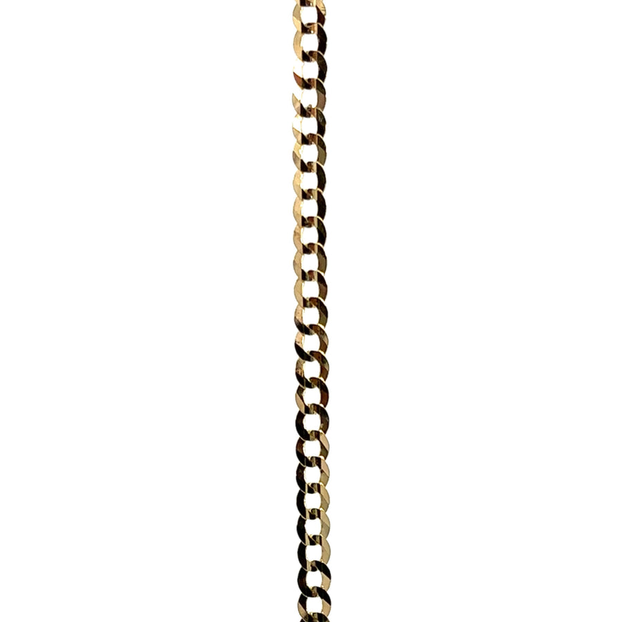 Unisex 14K Gold Cuban Chain Necklace - 16 Inch