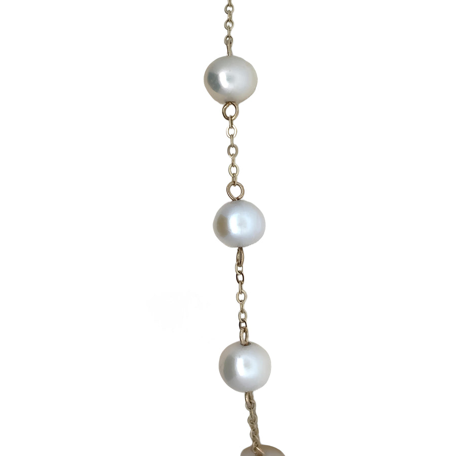 14k Gold Medium 11 Pearl Bracelet for Women