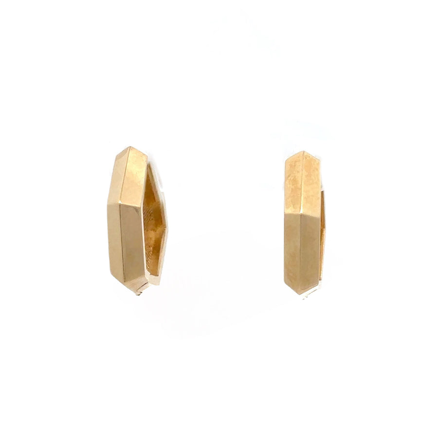 14k Gold Huggies Oxag Solid Earrings for Women