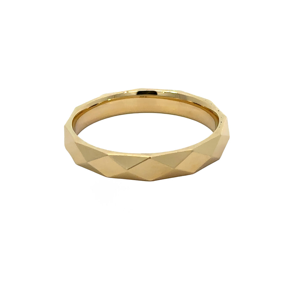 14k Gold Solid Ring for Men