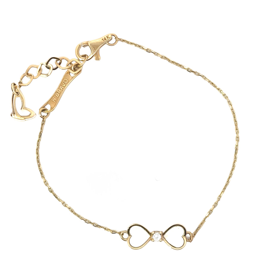 14k Gold Adjustable Bracelet for Women