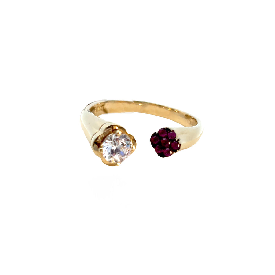 14k Gold Ring for Women - Free Size