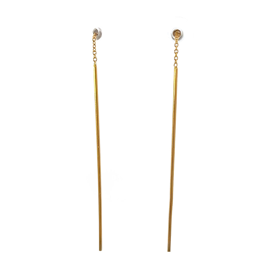 18k Gold Earrings with Diamond Accents for Women