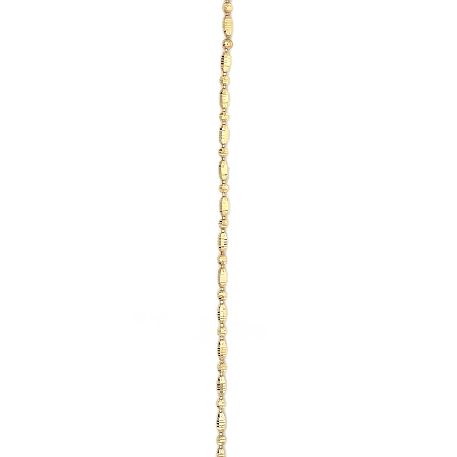 Faceted Chain in 14K Gold for Women, 20 Inches