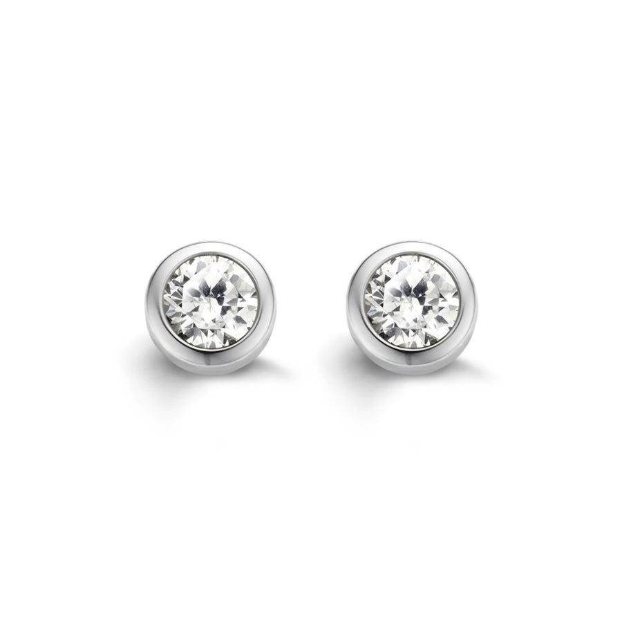 TI SENTO - Milano Cubic Zirconia Stud Earrings - 6mm