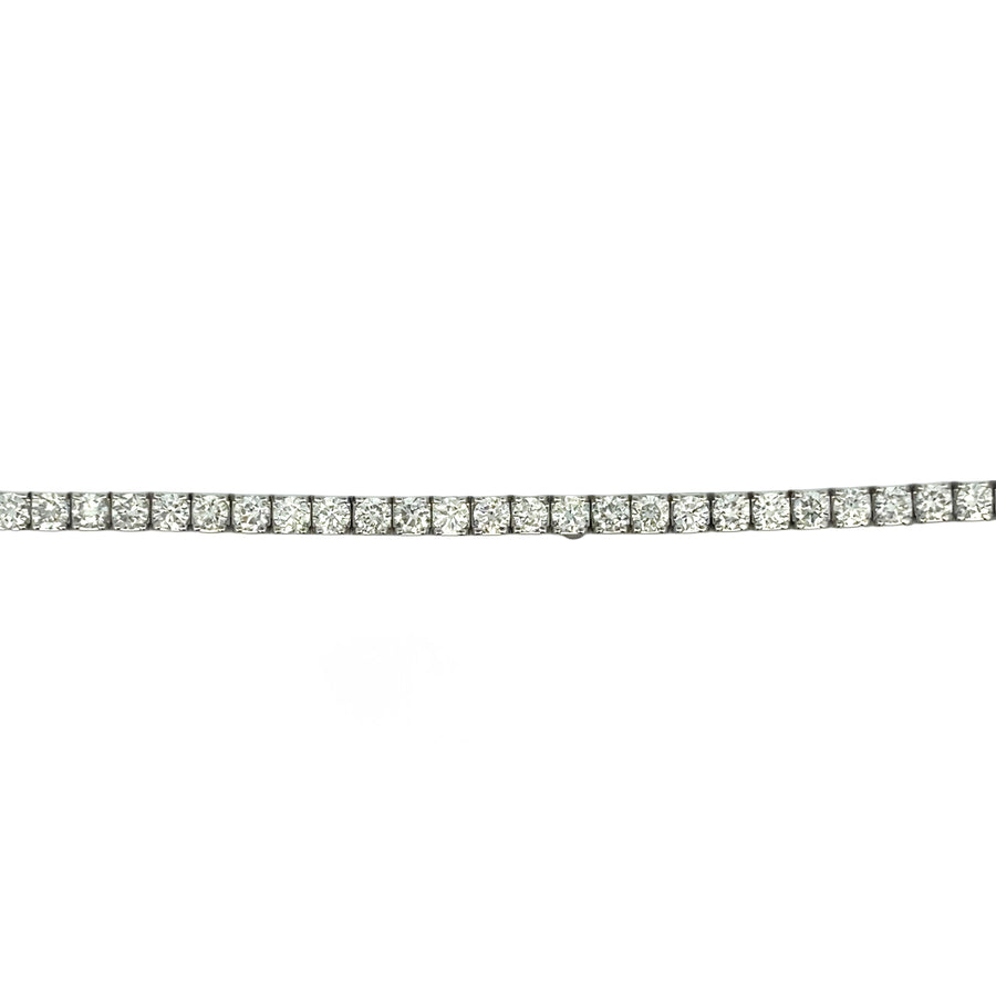 14k White Gold Bracelet with 3.00 CTS Lab Diamond for Women