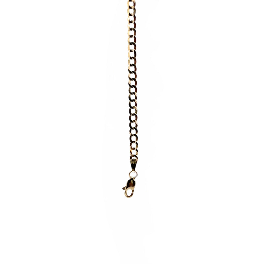 Unisex 14K Gold Cuban Chain Necklace - 16 Inch