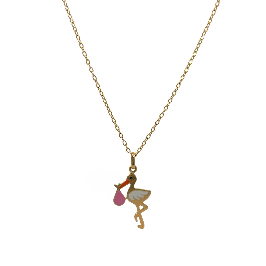 14k Gold Adjustable Necklace for Women and Baby