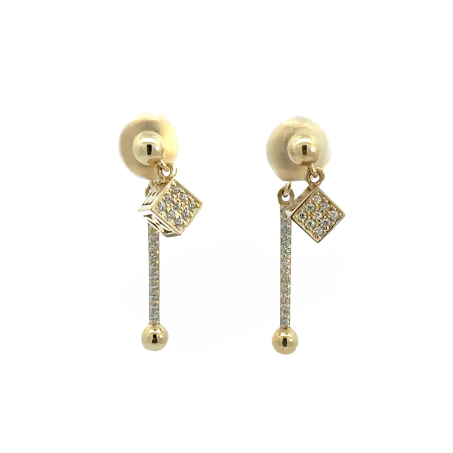 14k Gold Women's Stud Earrings