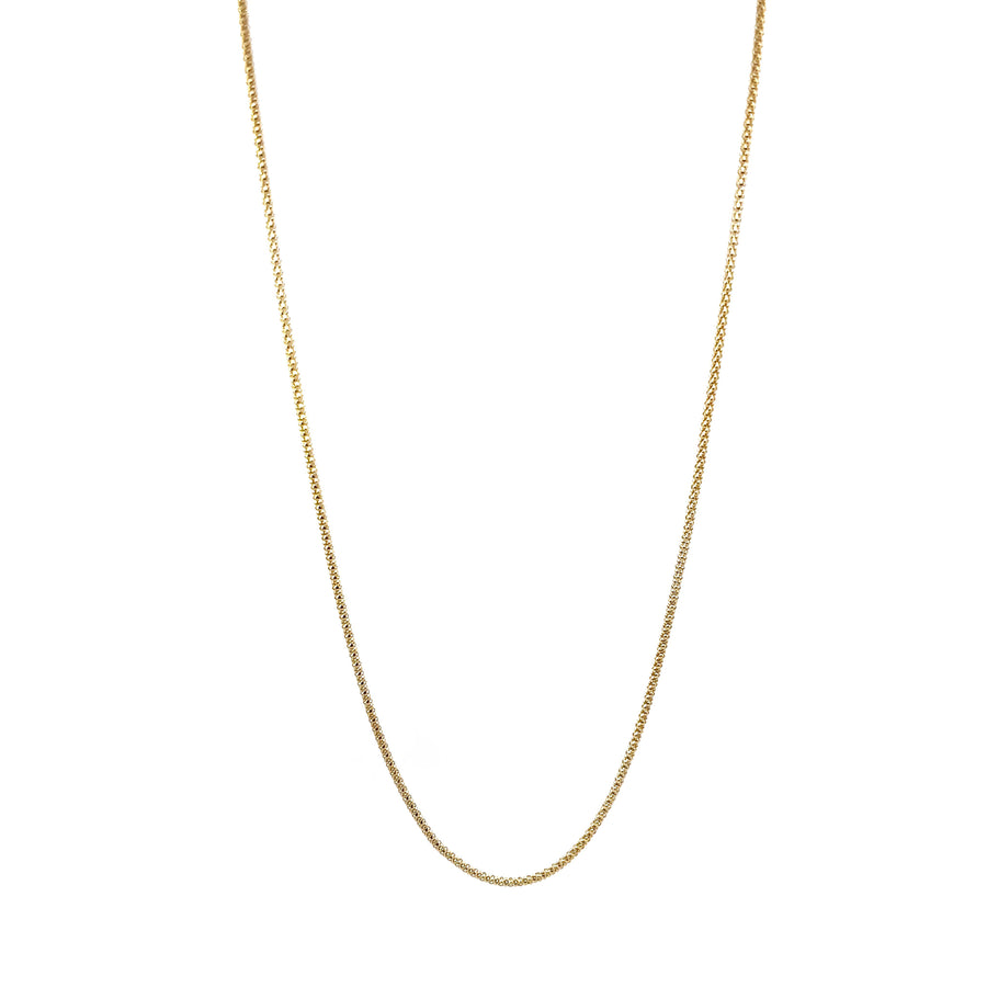 14K Yellow Gold Unisex Chain Necklace - 22 Inch