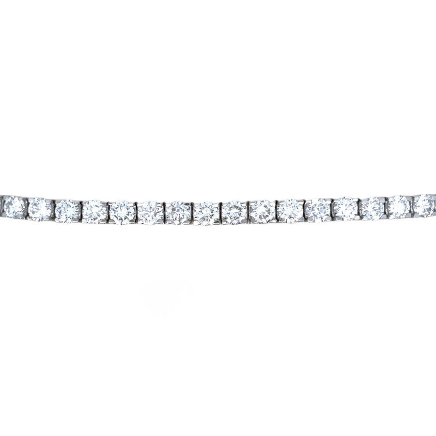 14k White Gold Bracelet with 5.00 CTS Lab Diamonds for Women