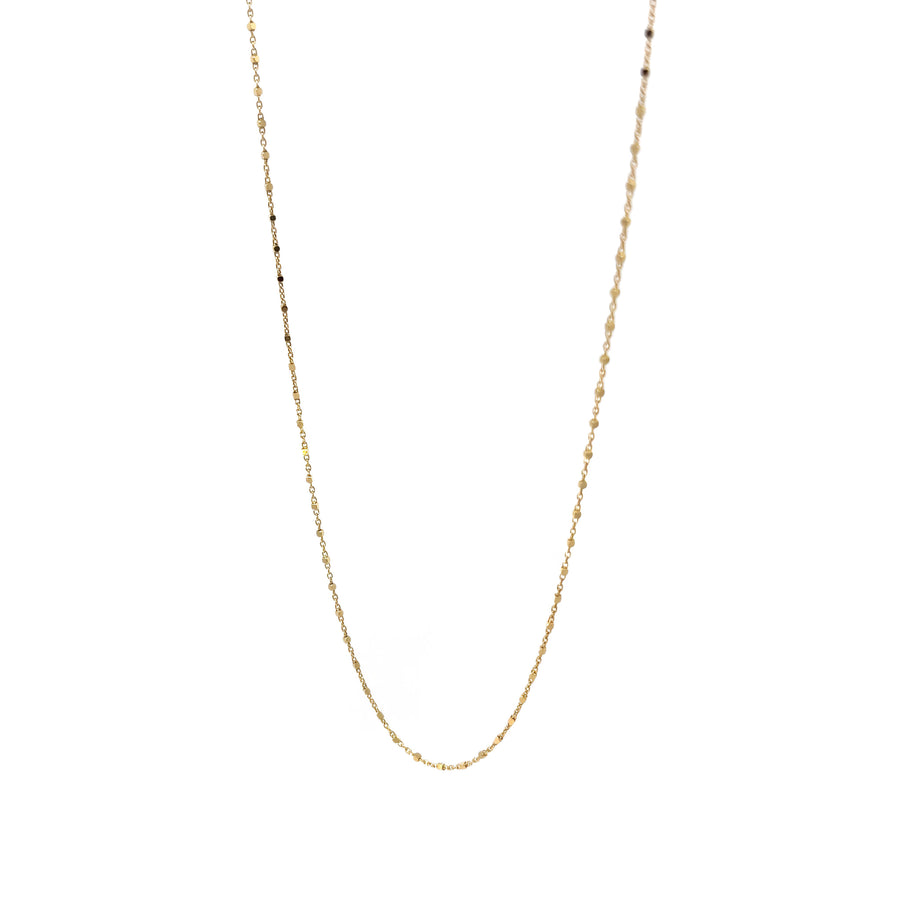 14K Yellow Gold 20-Inch Unisex Elegant Chain Necklace