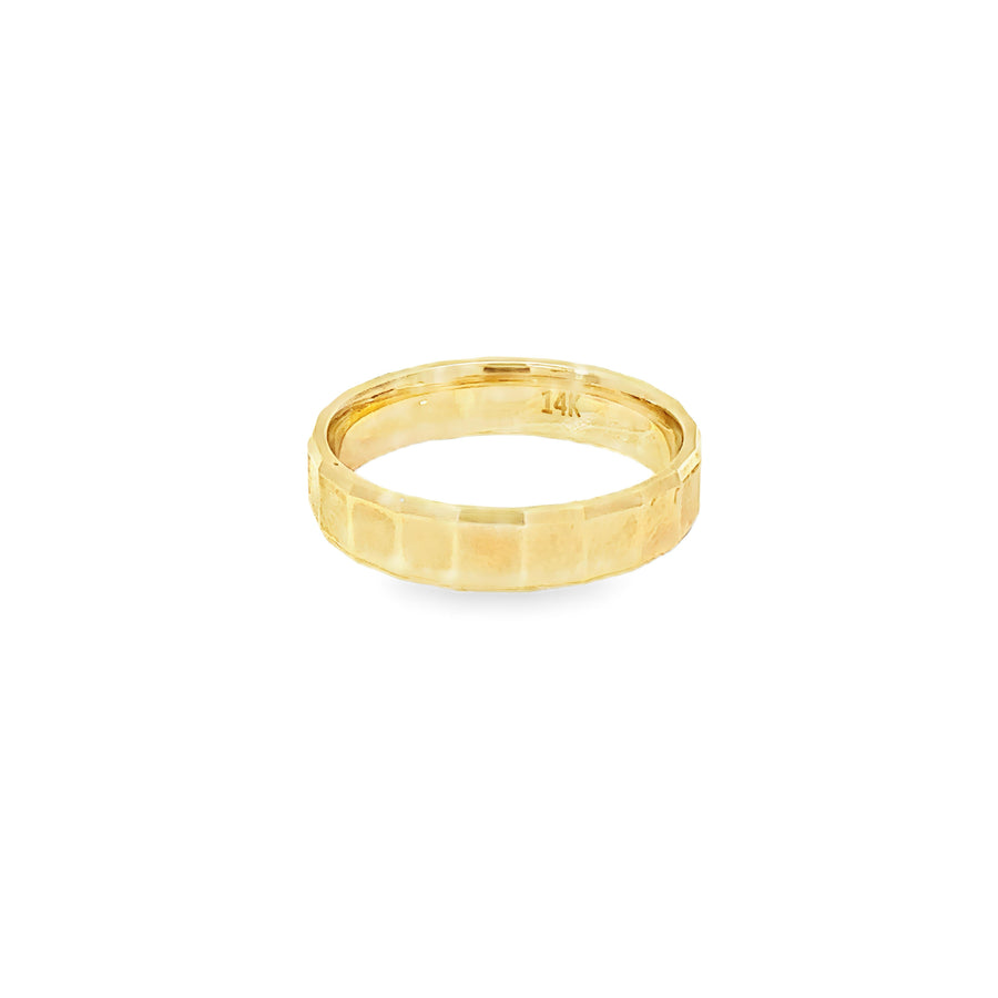 14k Yellow Gold Men's Ring - Size 10