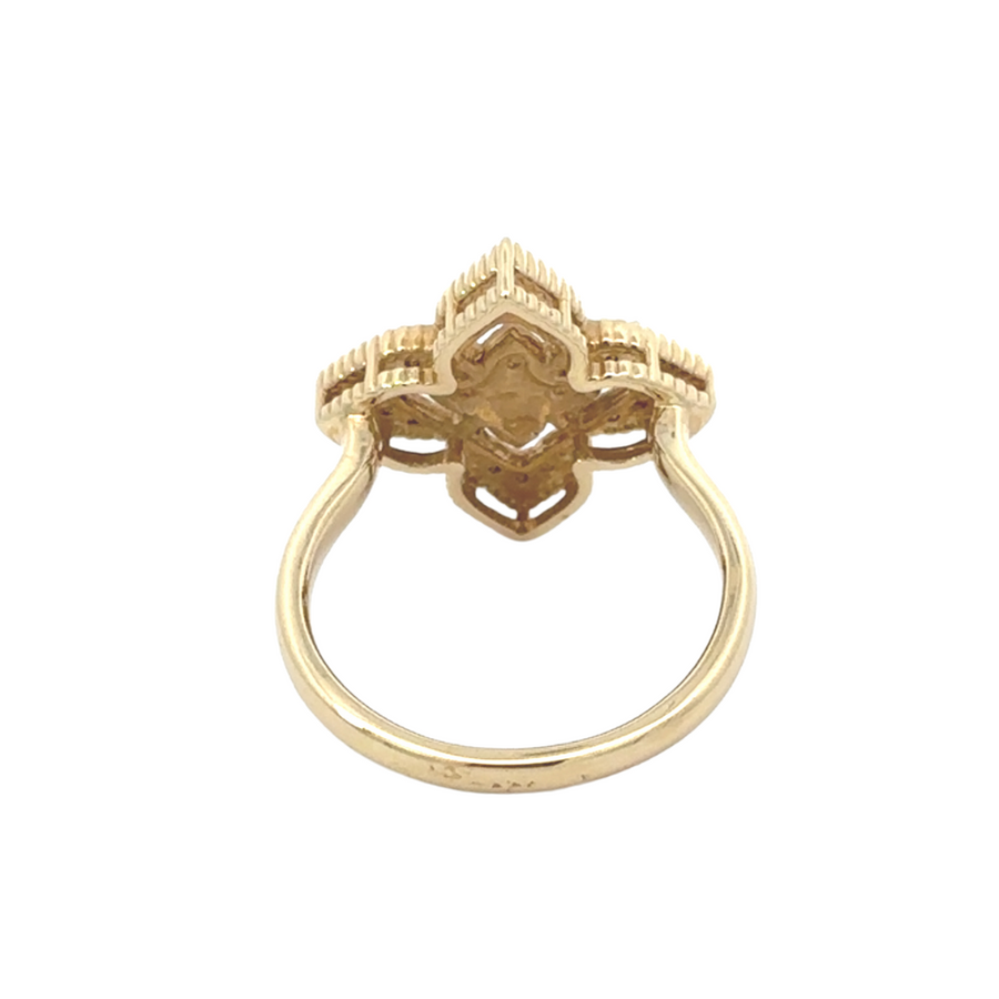 Timeless women’s ring made of solid 14k gold