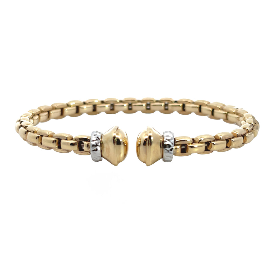 14k Gold Open Bangle for Women