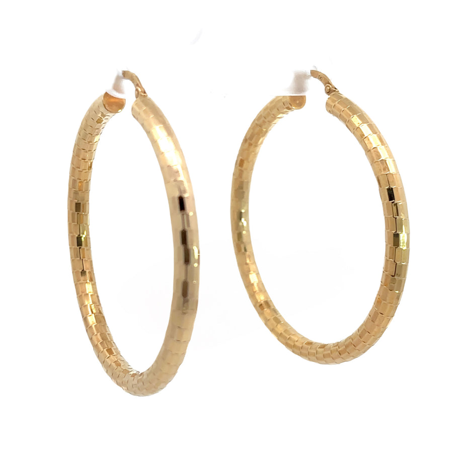 14k Gold Hoop Earrings - 48mm