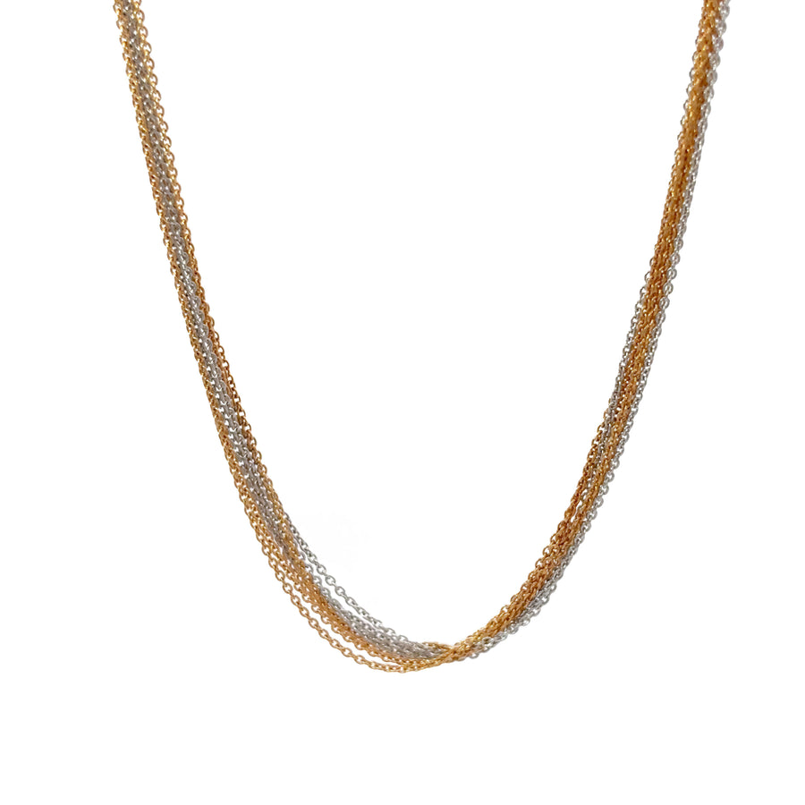 18k Gold Two-Tone Necklace