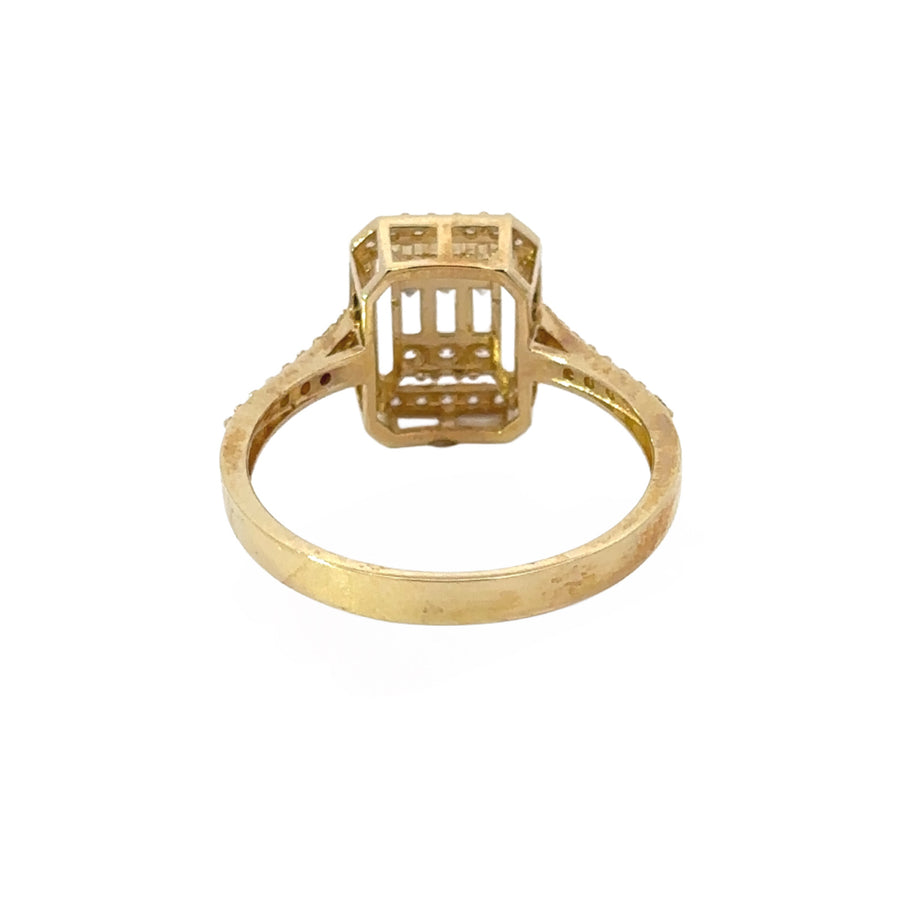 14k Gold Solitaire Ring Size 7 Women