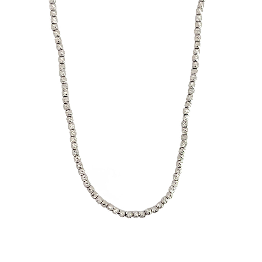 White Gold Necklace with Cut Diamond