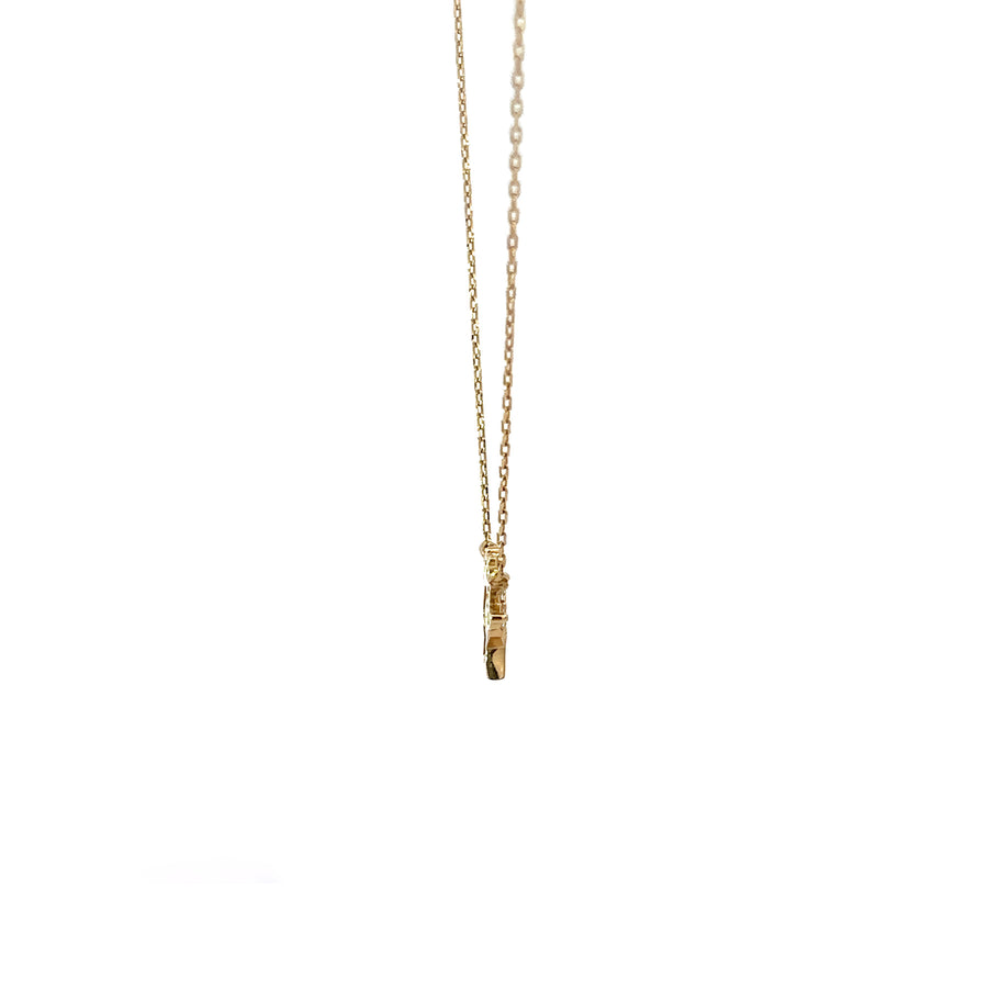 14k Gold Star Necklace for Women - Adjustable Length