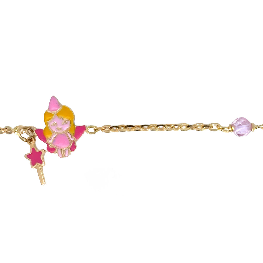 14k Gold Adjustable Baby Bracelet - 12 to 14 Inches