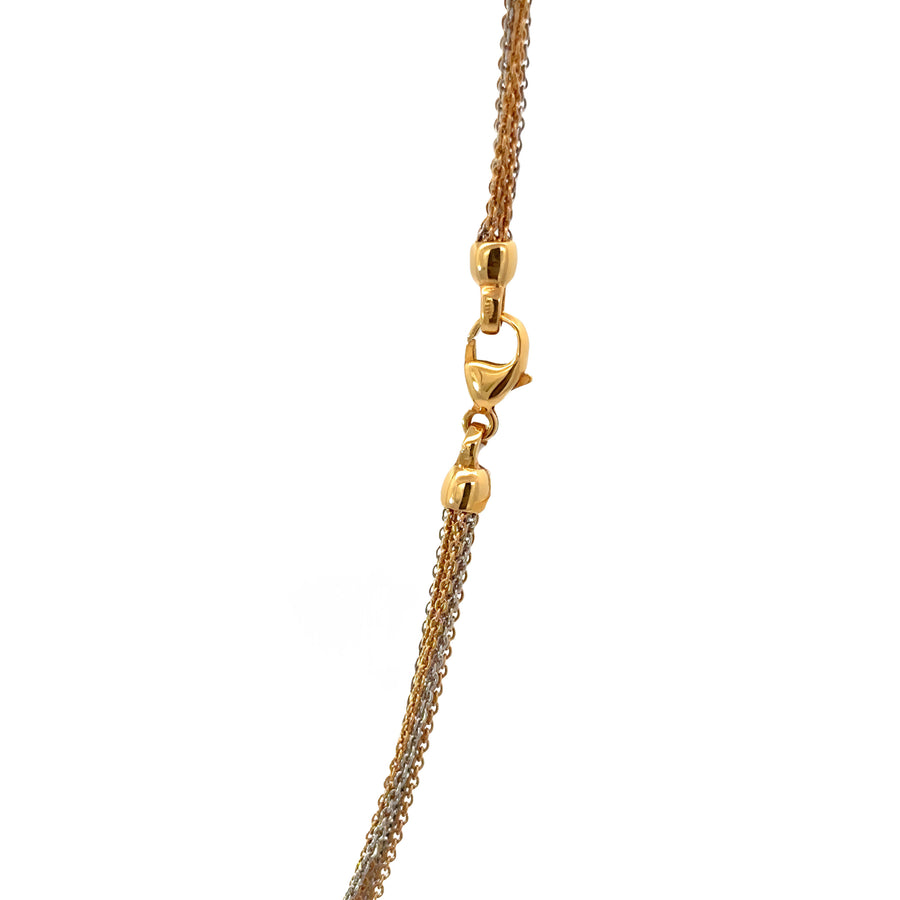 18k Gold Two-Tone Necklace