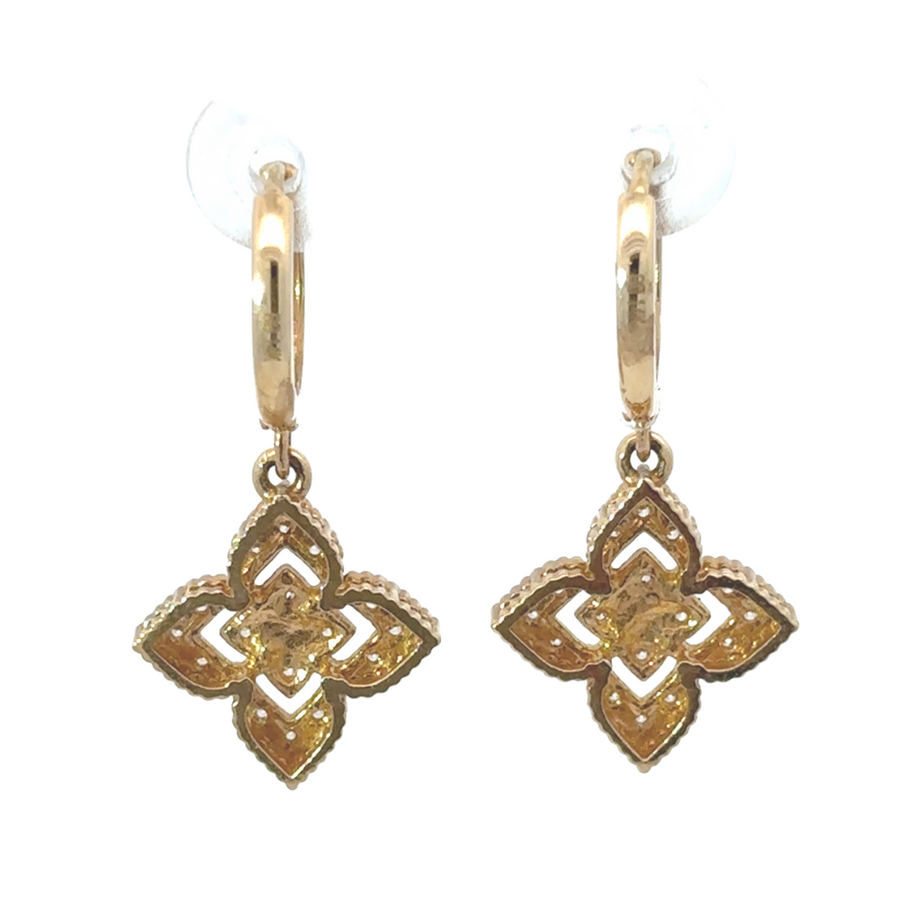 Solid 14k gold earrings with high-shine polish