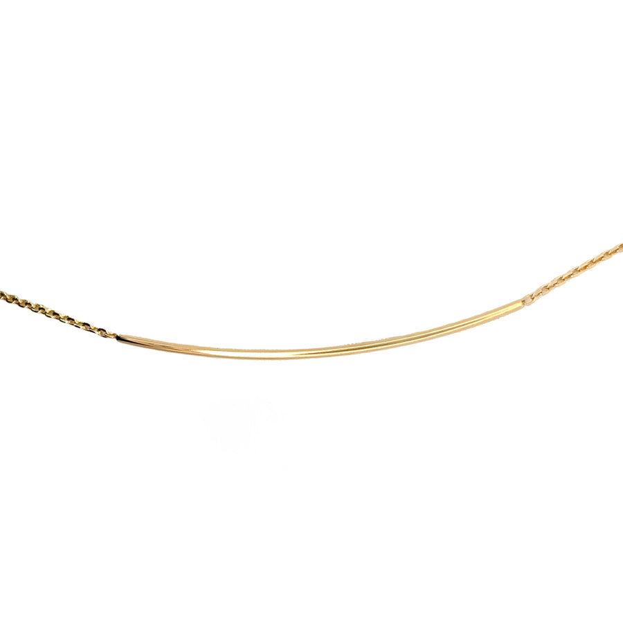 14k Gold Bracelet with Central Bar Design