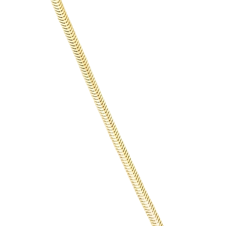 Solid Chain in 14K Gold for Unisex, Adjustable at 19 and 20 Inches