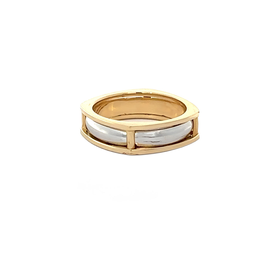 14k Two-Tone White and Yellow Gold Ring