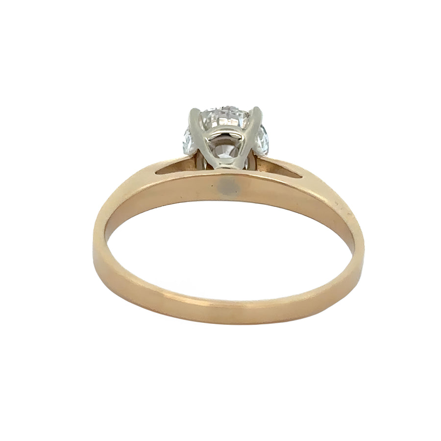 14k Gold Lab Diamond Ring with 1.04 CTS for Women