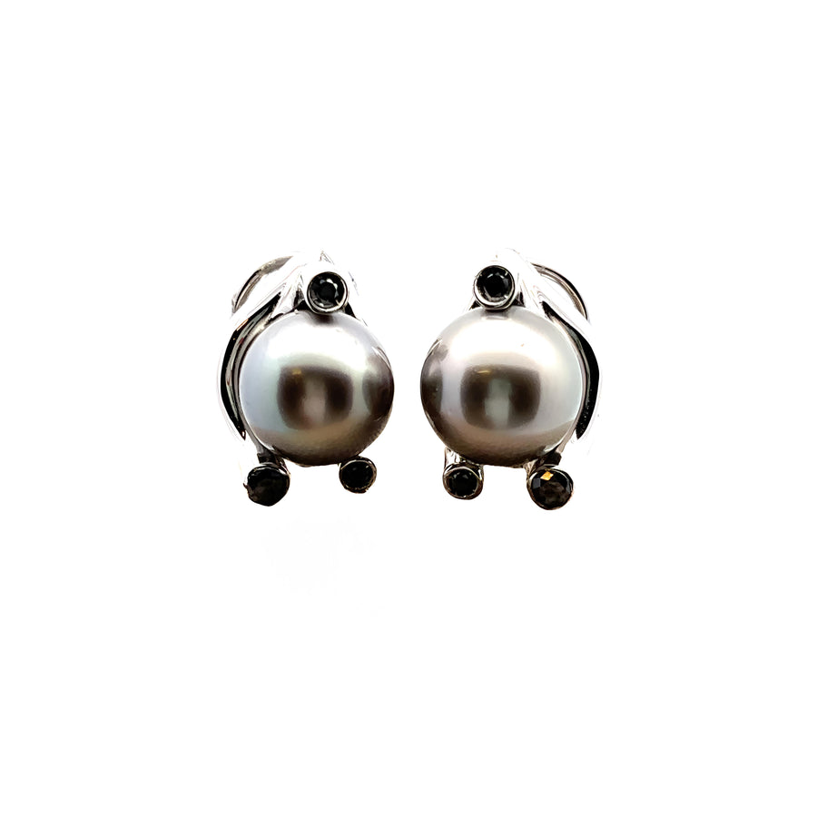 18k White Gold Earrings with Diamonds for Women