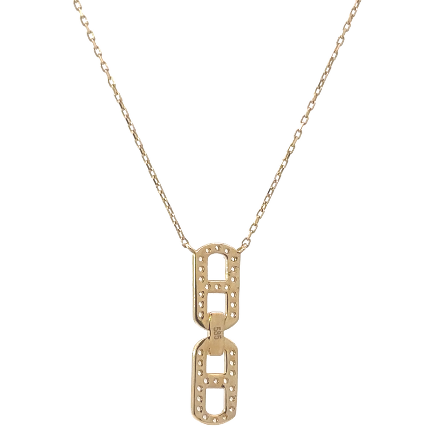 minimalist women’s necklace in real gold