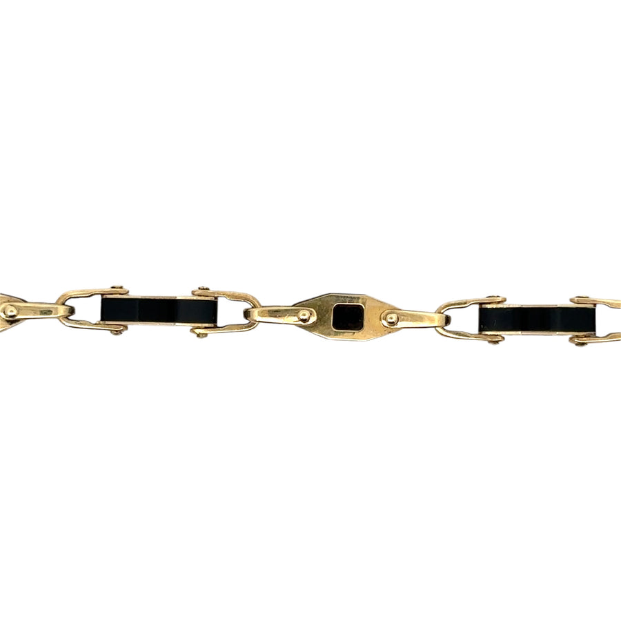 14k Gold Bracelet for Men, 21.5 cm