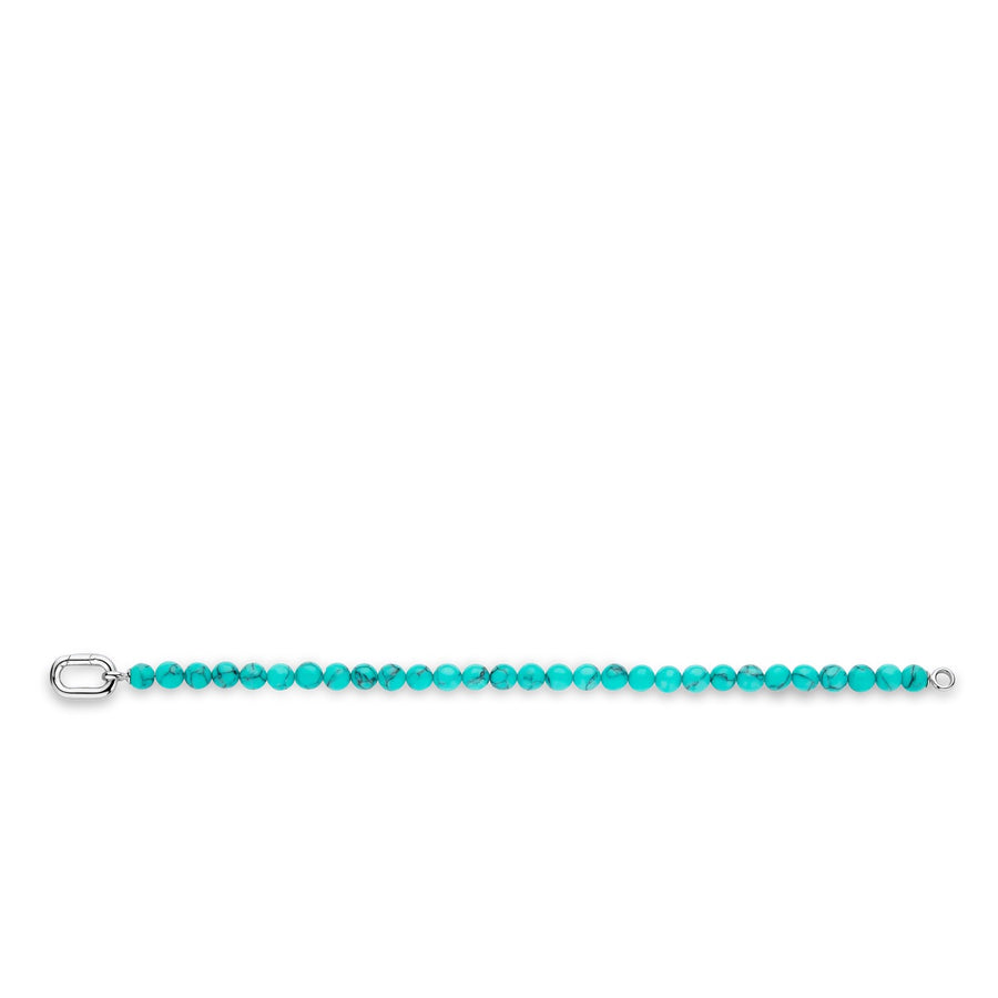 TI SENTO - Milano Silver Bracelet with Vibrant Turquoise Stones, Model 23037TQ