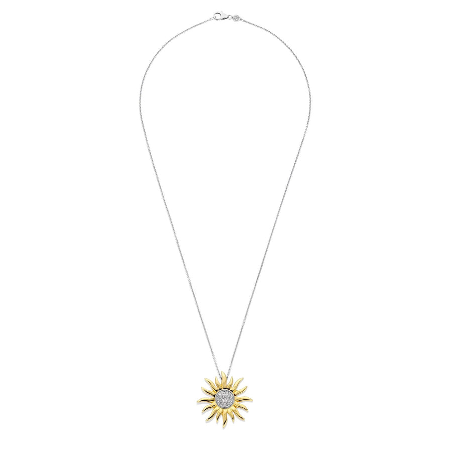 TI SENTO - Milano Gold-Plated Sunshine Pendant, Model 6832ZY