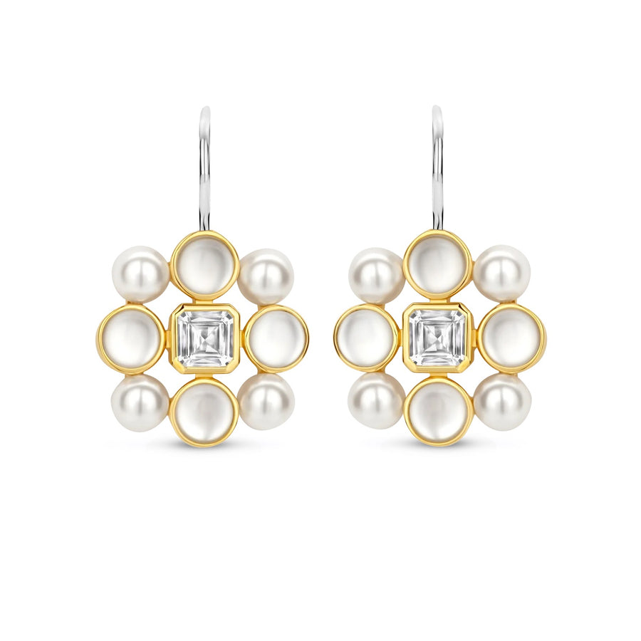 TI SENTO - Milano Gold-Plated Pearl Cluster Earrings 7964YP