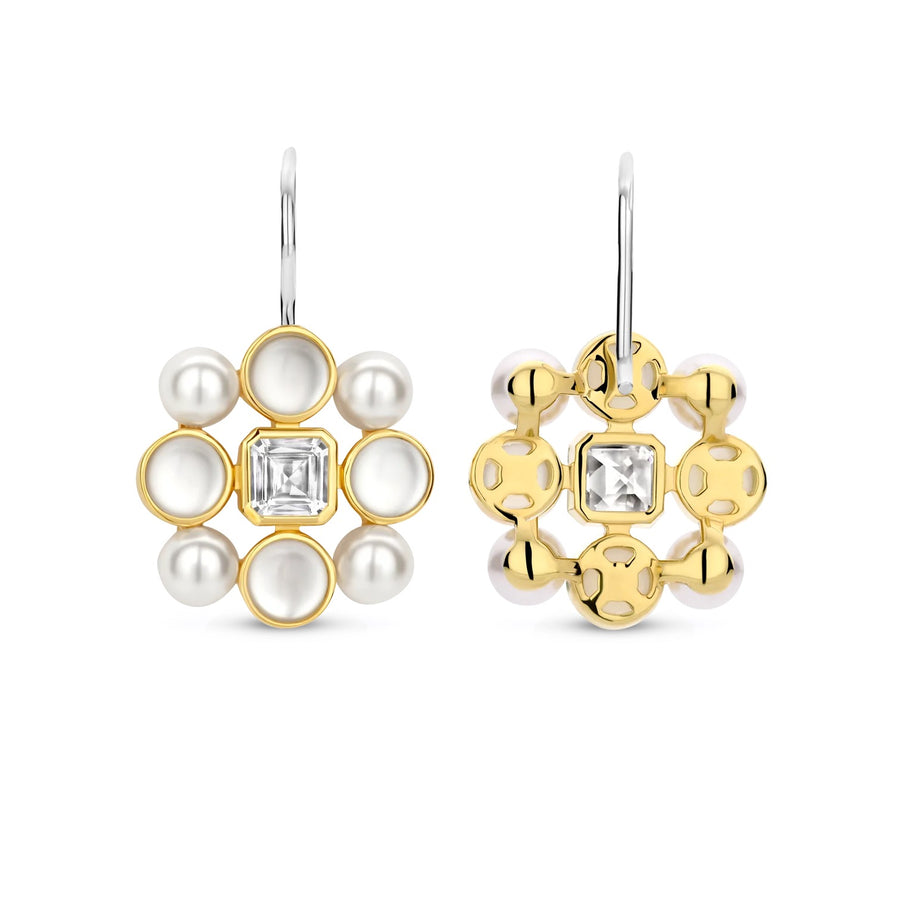 TI SENTO - Milano Gold-Plated Pearl Cluster Earrings 7964YP