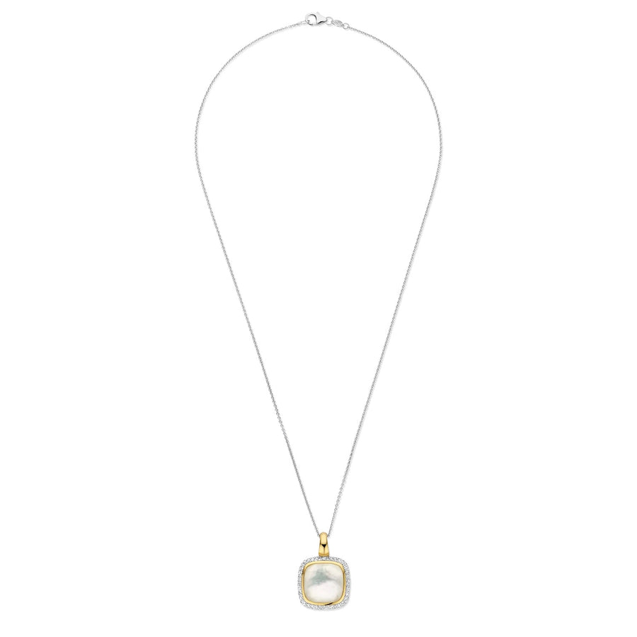 TI SENTO Gold-Plated Pendant with Mother of Pearl - 6828MW