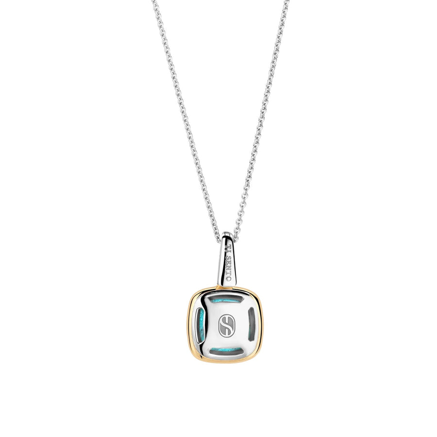 TI SENTO Silver Pendant with Turquoise Cushion Stone - 6829TQ