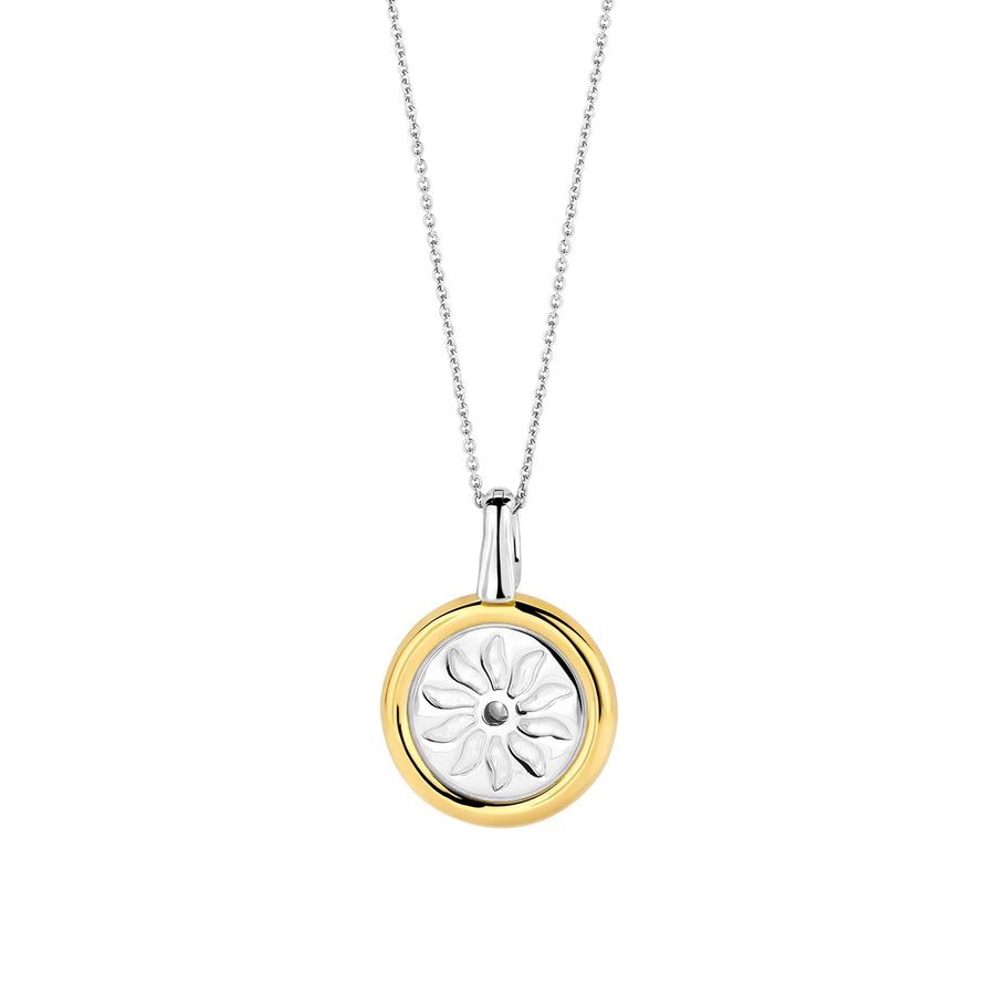 TI SENTO Gold-Plated Sun Symbol Pendant - 6830ZY