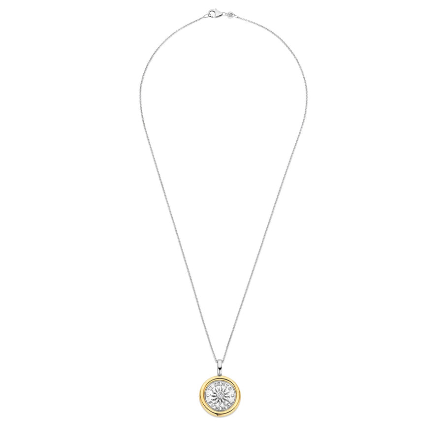 TI SENTO Gold-Plated Sun Symbol Pendant - 6830ZY