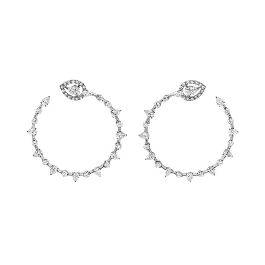 18kt White Gold Maureen Diamond Earrings