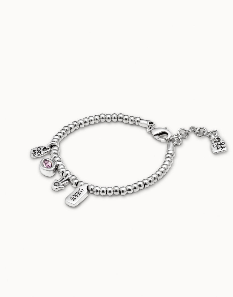 UNOde50 Sterling Silver-Plated Bracelet with Crystals PUL1853RSAMTL0M