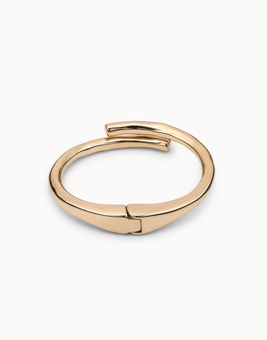 UNOde50 MEETING POINT 18K Gold-Plated Tubular Shaped Bracelet - PUL2187ORO0000M