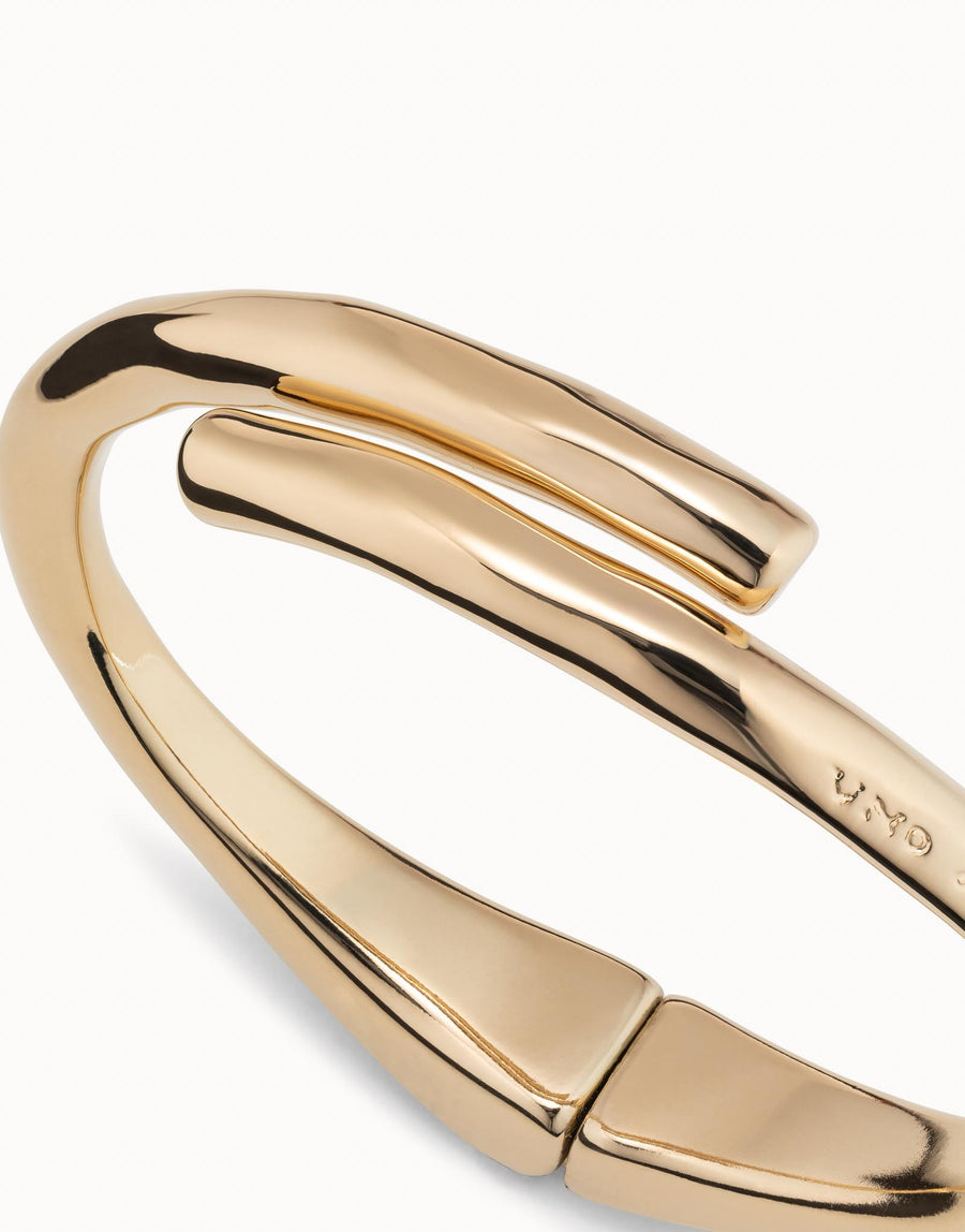 UNOde50 MEETING POINT 18K Gold-Plated Tubular Shaped Bracelet - PUL2187ORO0000M