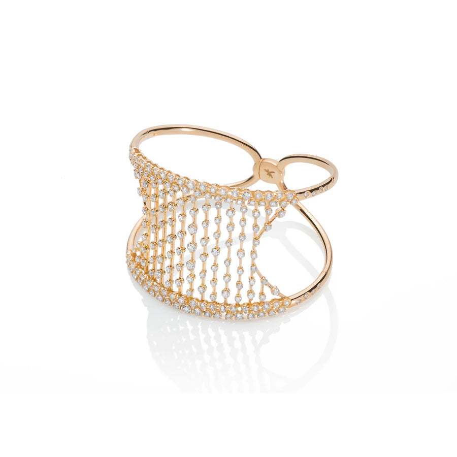 18kt Rose Gold Diamond Bangle - Sahara Collection by Casato